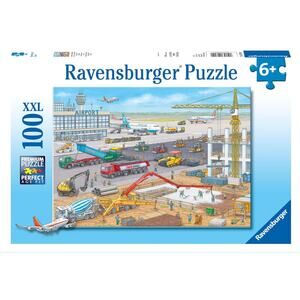 Brand New Ravensburger Construction Site At The Airport 100 Piece Jigsaw Puzzle